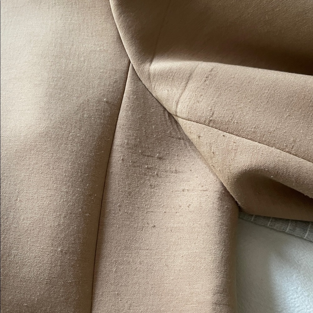 Ann Taylor tan ponte collarless blazer, Sz 8 - Picture 7 of 7
